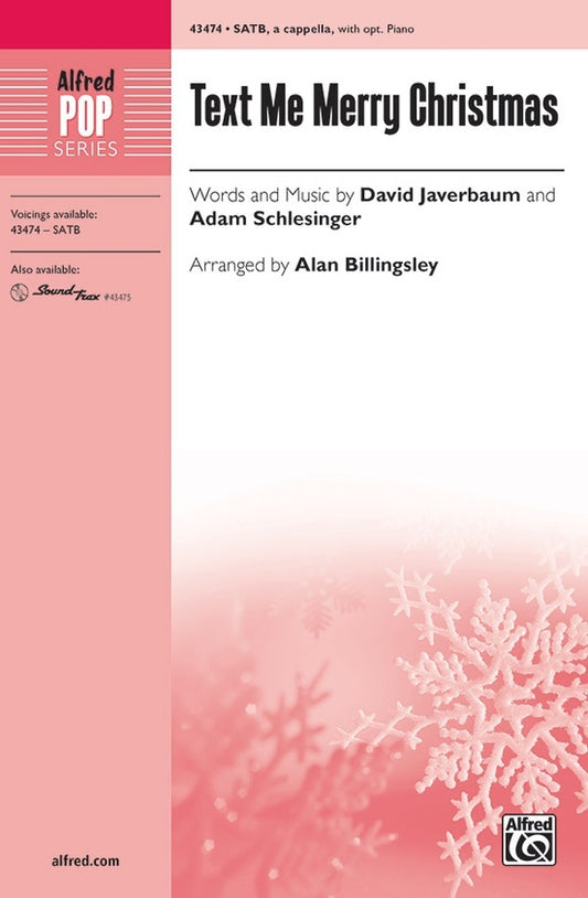 Text Me Merry Christmas SATB Choral Sheet Music