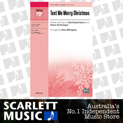 Text Me Merry Christmas SATB Choral Sheet Music — view 2