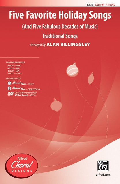 Five Favorite Holiday Songs SATB