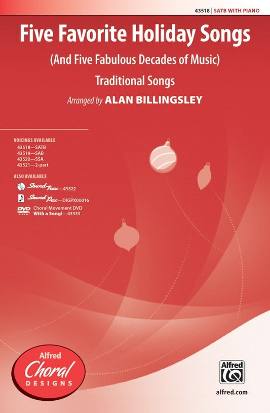 Five Favorite Holiday Songs SATB