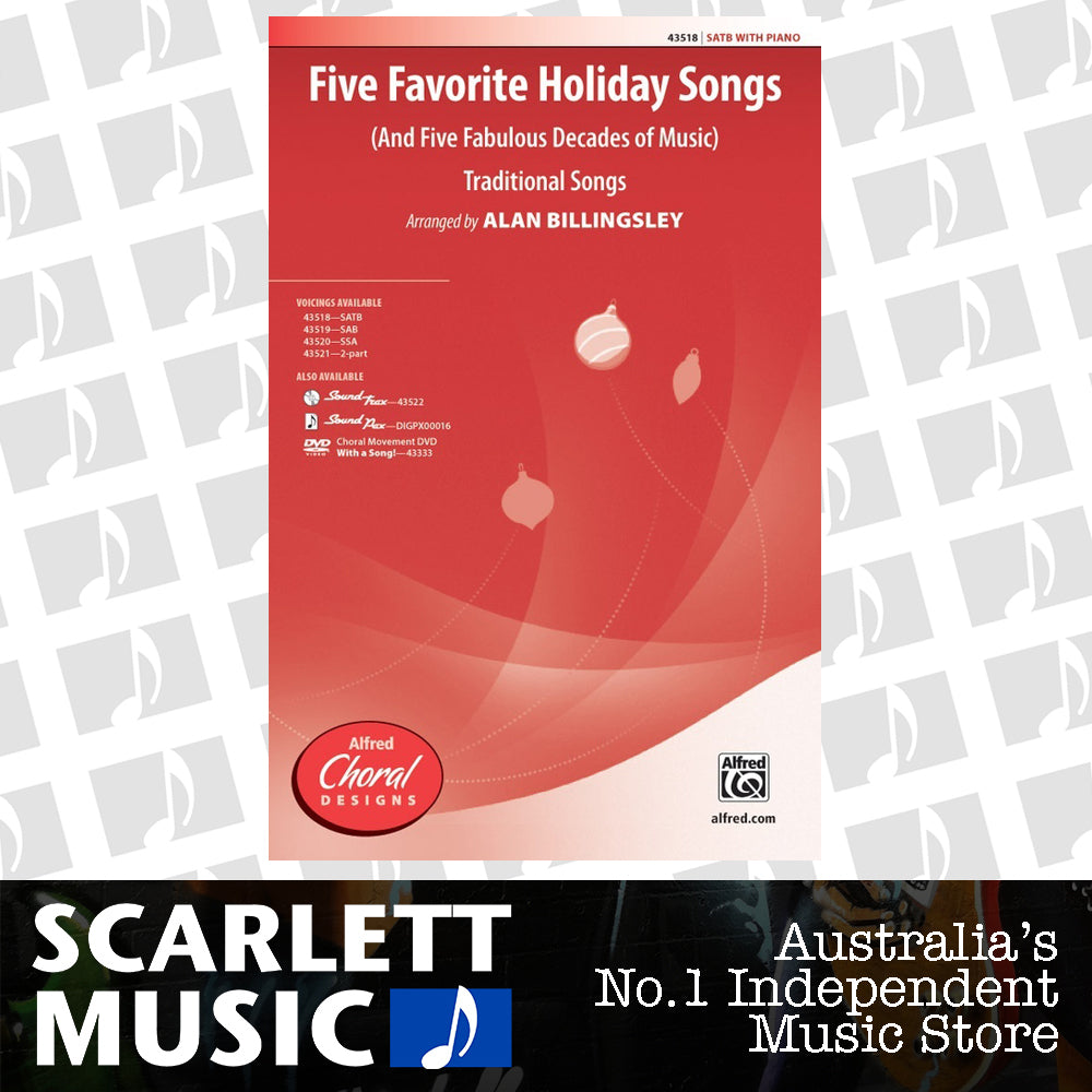 Five Favorite Holiday Songs SATB — view 2
