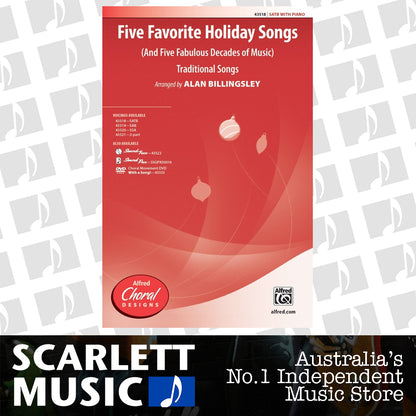 Five Favorite Holiday Songs SATB — view 2