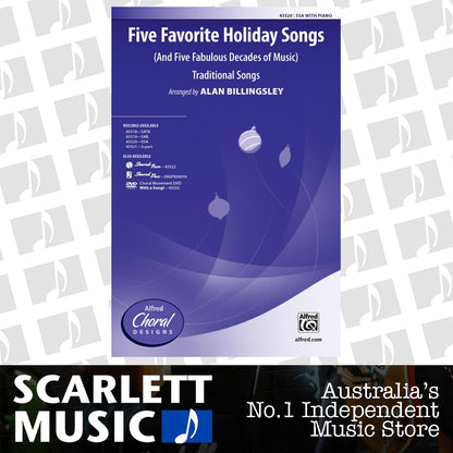Five Favorite Holiday Songs SSA — view 2