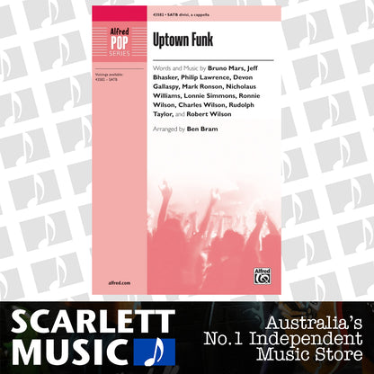 Uptown Funk SATB Choral Sheet Music — view 2
