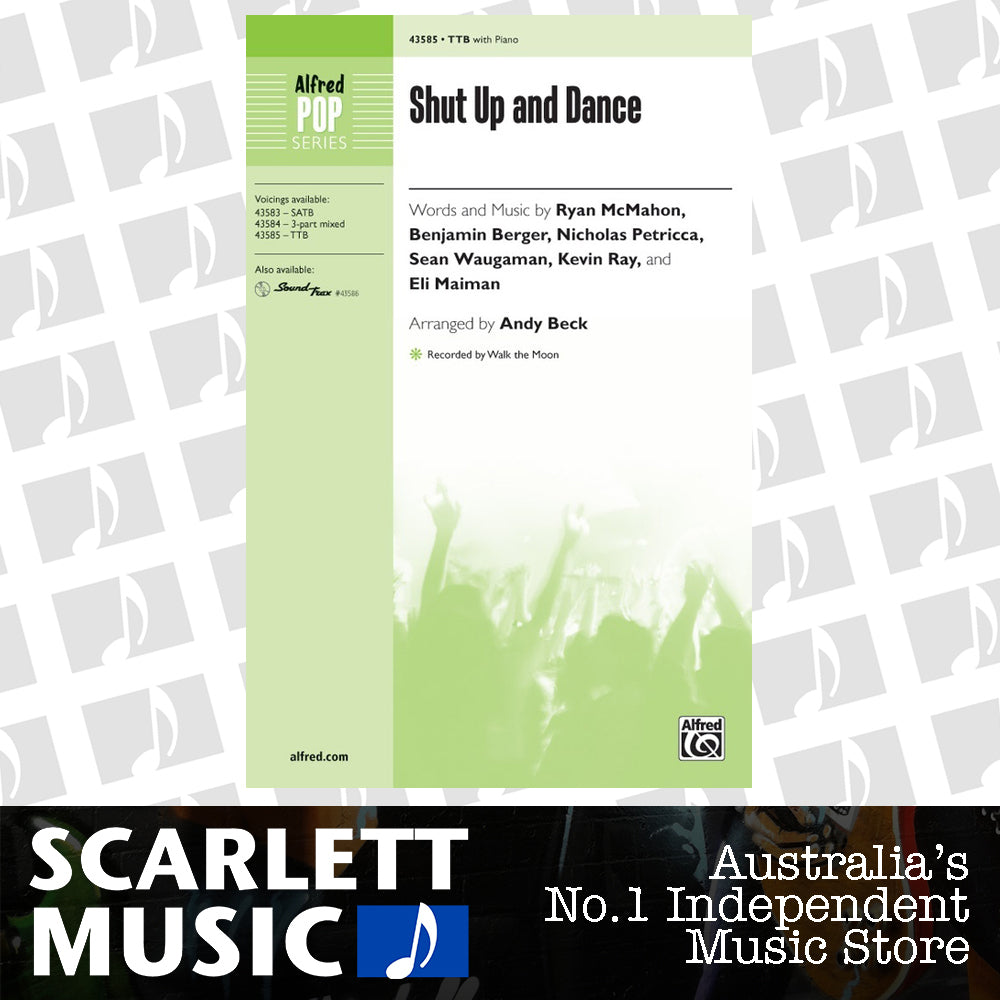 Shut Up and Dance TTB Choral Sheet Music — view 2