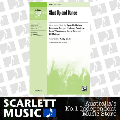 Shut Up and Dance TTB Choral Sheet Music — view 2