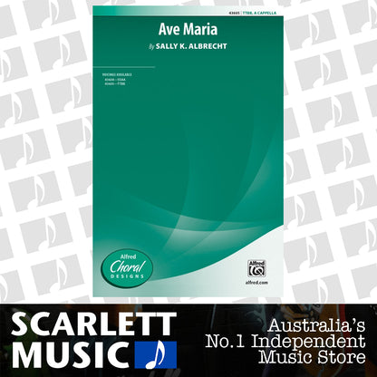 Ave Maria TTBB Choral Sheet Music — view 2