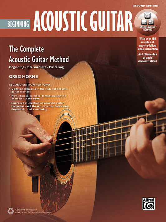 Beginning Acoustic Guitar 2nd Edition Book/DVD with Online Video