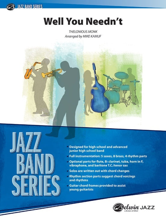 Well You Needn't Jazz Ensemble Sheet Music Grade 3.5