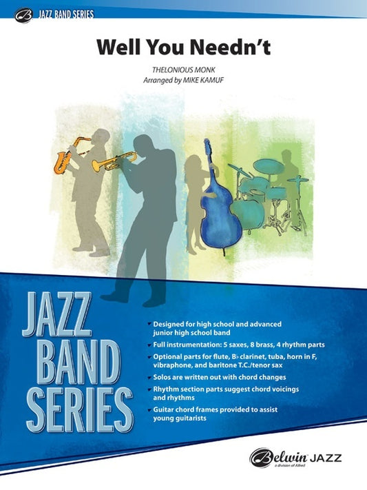 Well You Needn't Jazz Ensemble Sheet Music Grade 3.5