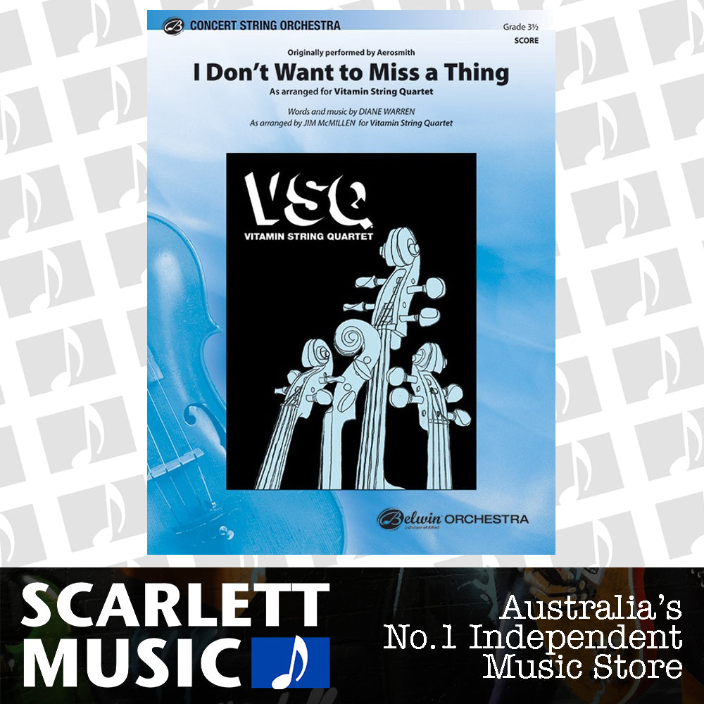 I Don't Want To Miss A Thing String Orchestra Gr 3.5 — view 2