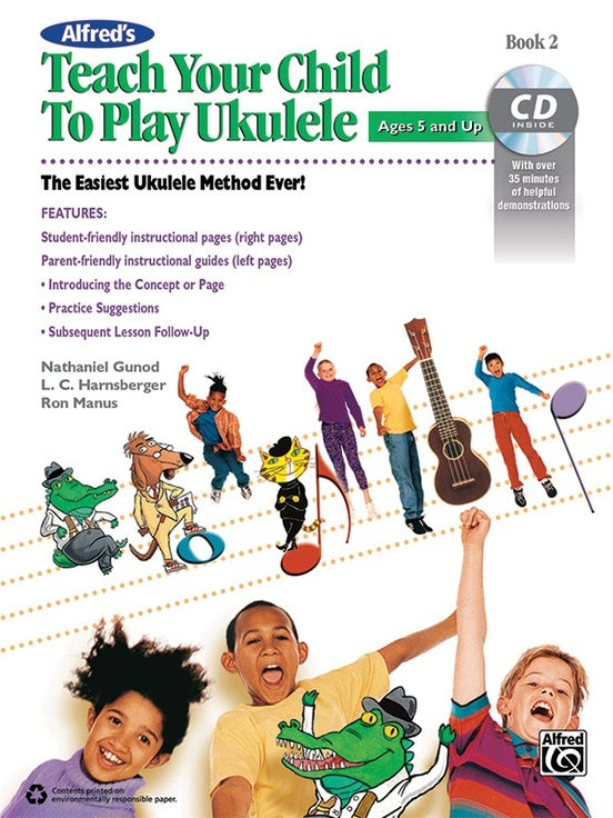 Alfred's Teach Your Child to Play Ukulele Book and CD 2