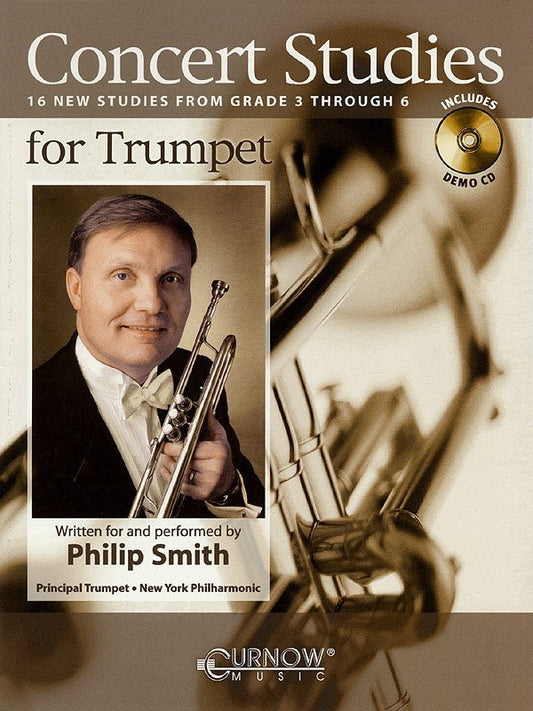 Concert Studies for Trumpet Grades 3–6 — Book/CD (Curnow Music)
