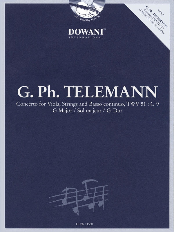 Concerto For Viola G Maj Twv 51 Book/CD (Softcover Book/CD)