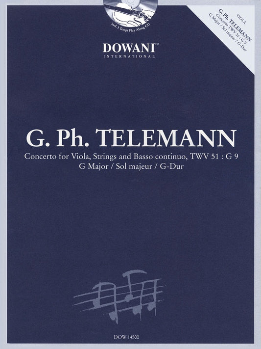 Concerto For Viola G Maj Twv 51 Book/CD (Softcover Book/CD)
