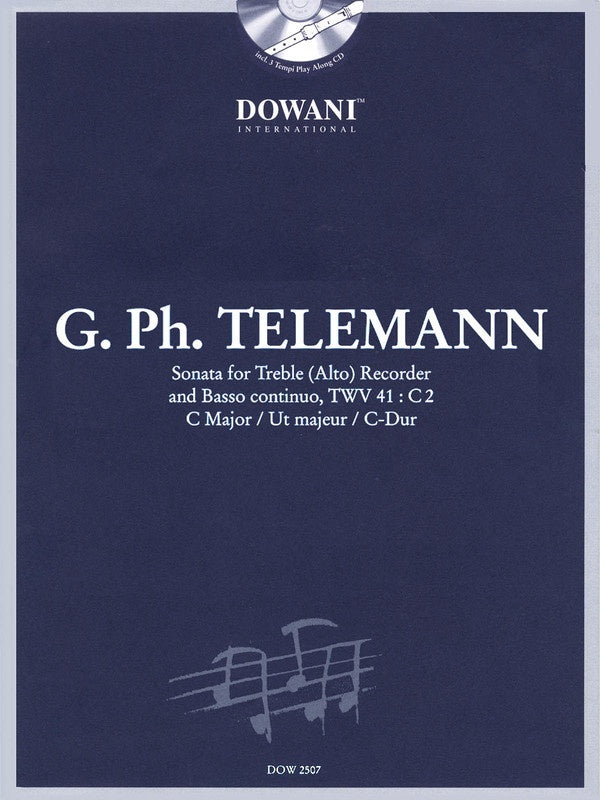 Sonata In C Maj Rec Twv 41:C2 Book/CD