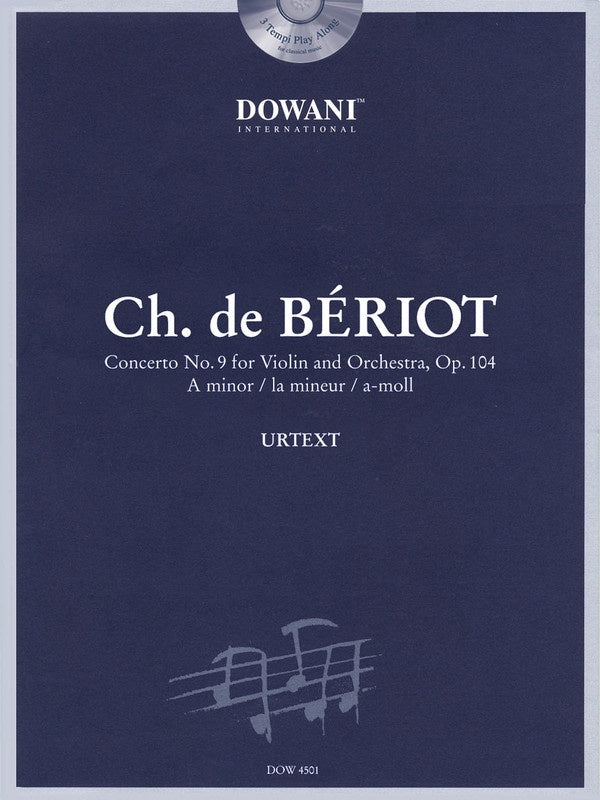 Concerto In A Min Violin/Piano Op 104 No 9 Book/CD     (Softcover Book/CD)