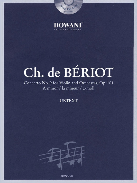 Concerto In A Min Violin/Piano Op 104 No 9 Book/CD     (Softcover Book/CD)