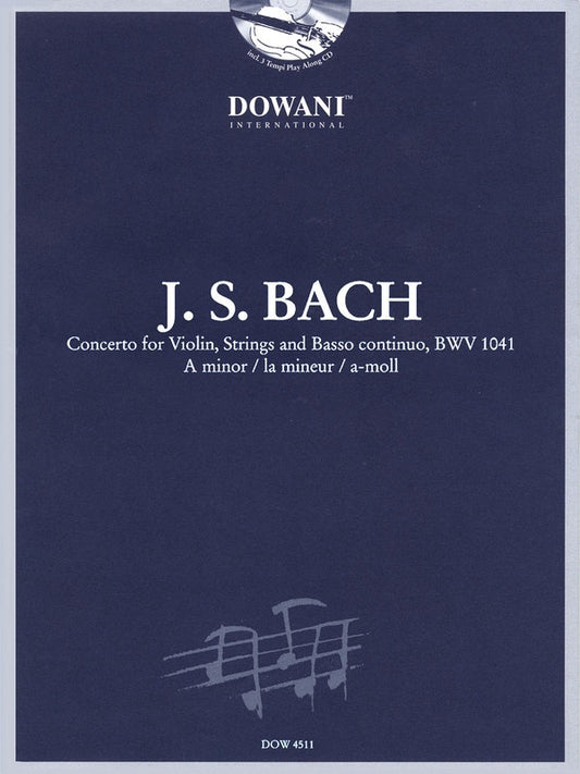 Concerto A Minor For Violin Bwv 1041 Book/CD (Softcover Book/CD)