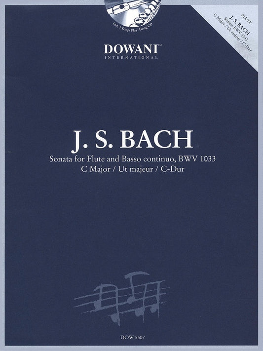 Sonata For Flute C Maj Bwv 1033 Book/CD Flute (Softcover Book/CD)