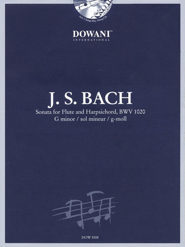 Sonata For Flute G Min Bwv 1020 Book/CD   (Softcover Book/CD)