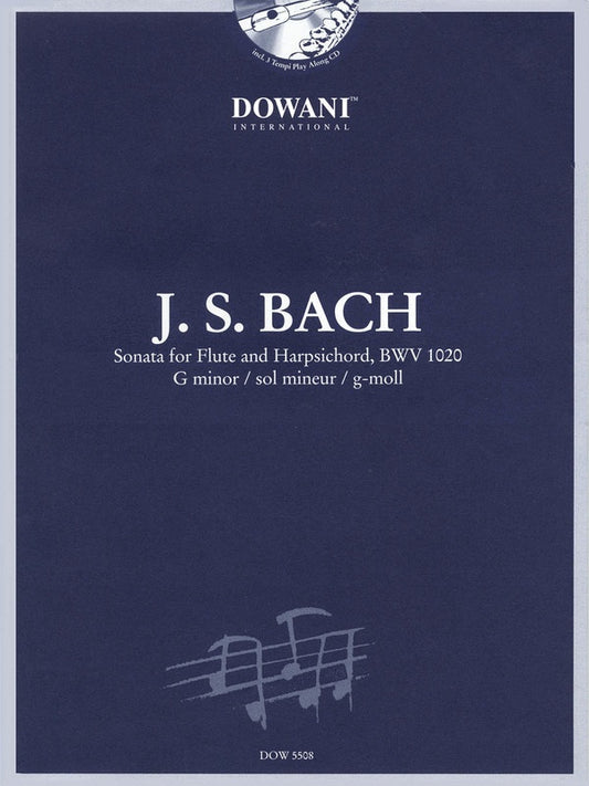 Sonata For Flute G Min Bwv 1020 Book/CD   (Softcover Book/CD)