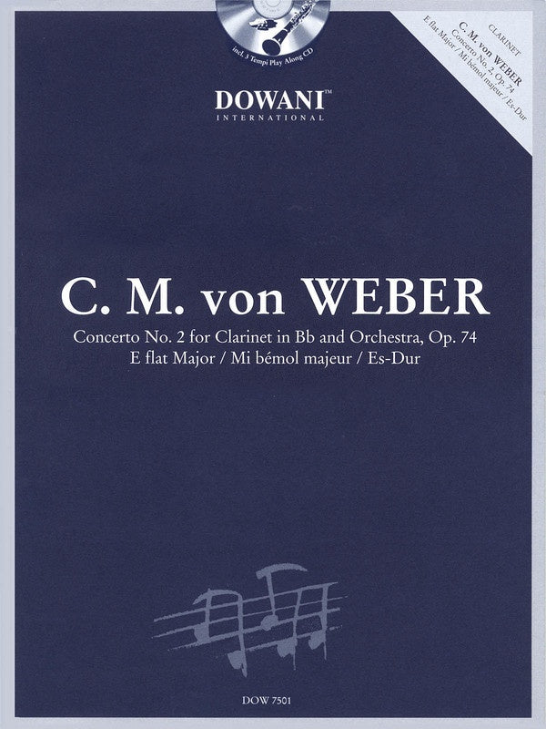Concerto For Clarinet Op 74 Book/CD (Softcover Book/CD)