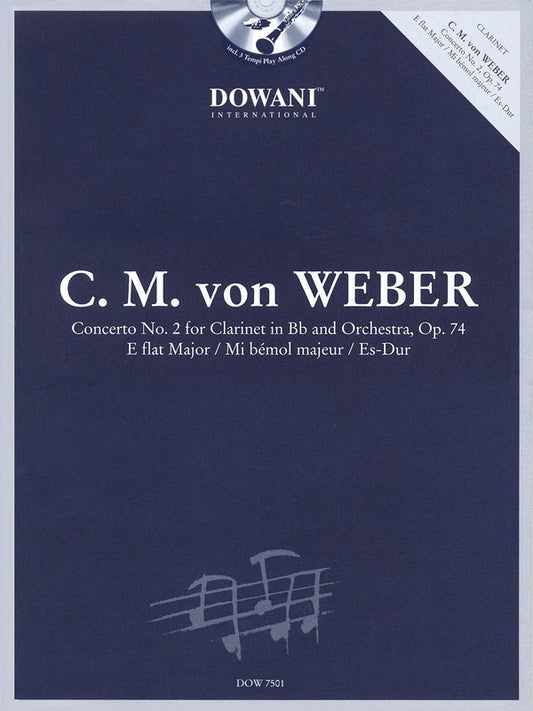 Concerto For Clarinet Op 74 Book/CD (Softcover Book/CD)