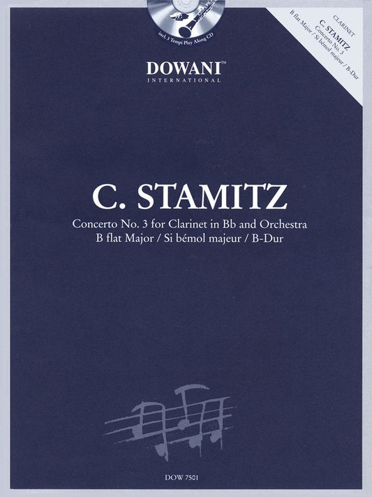 Concerto No 3 B Flat For Clarinet Book/CD (Softcover Book/CD)