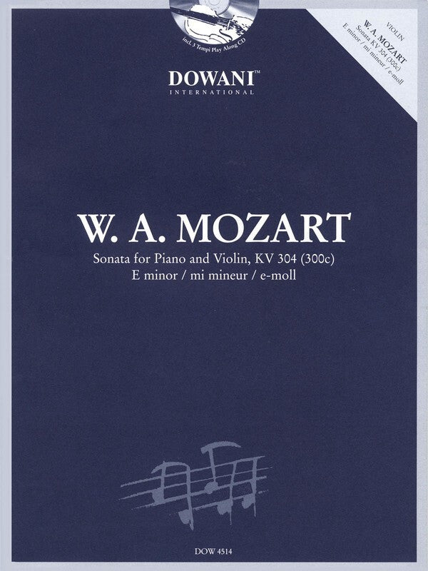 Sonata For Violin Piano Kv 304 Book/CD (Softcover Book/CD)