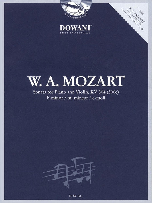 Sonata For Violin Piano Kv 304 Book/CD (Softcover Book/CD)