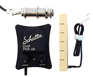 Schaller Pickup-Soundboard Dual Acoustic with 721 Piezo Volume Control and Condenser Microphone