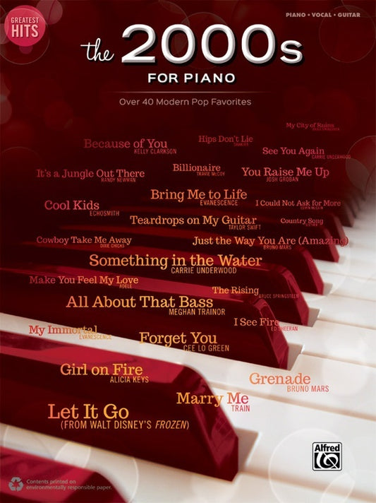 Greatest Hits: The 2000S For Piano PVG