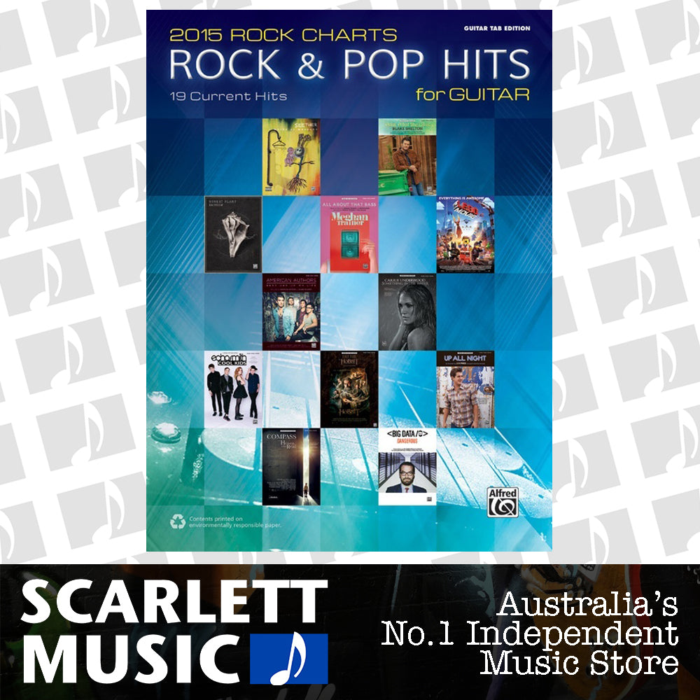 2015 Rock Charts Rock & Pop Hits Guitar Sheet Music — view 2