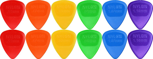 12 x Dunlop Midi Guitar Picks Mixed Gauges 443R Free Shipping