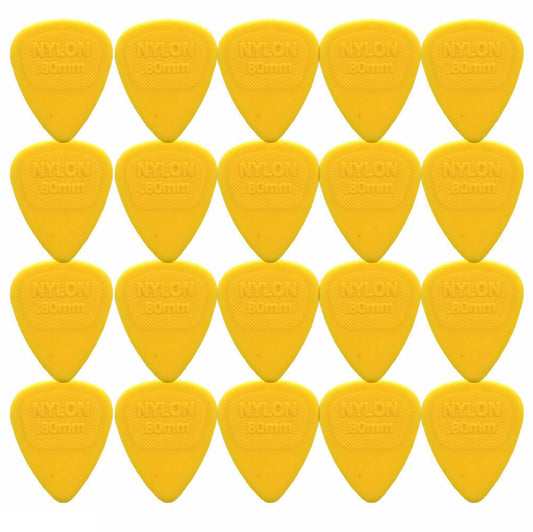 20 x Dunlop Midi Standard .80MM Gauge Guitar Picks 443R Yellow