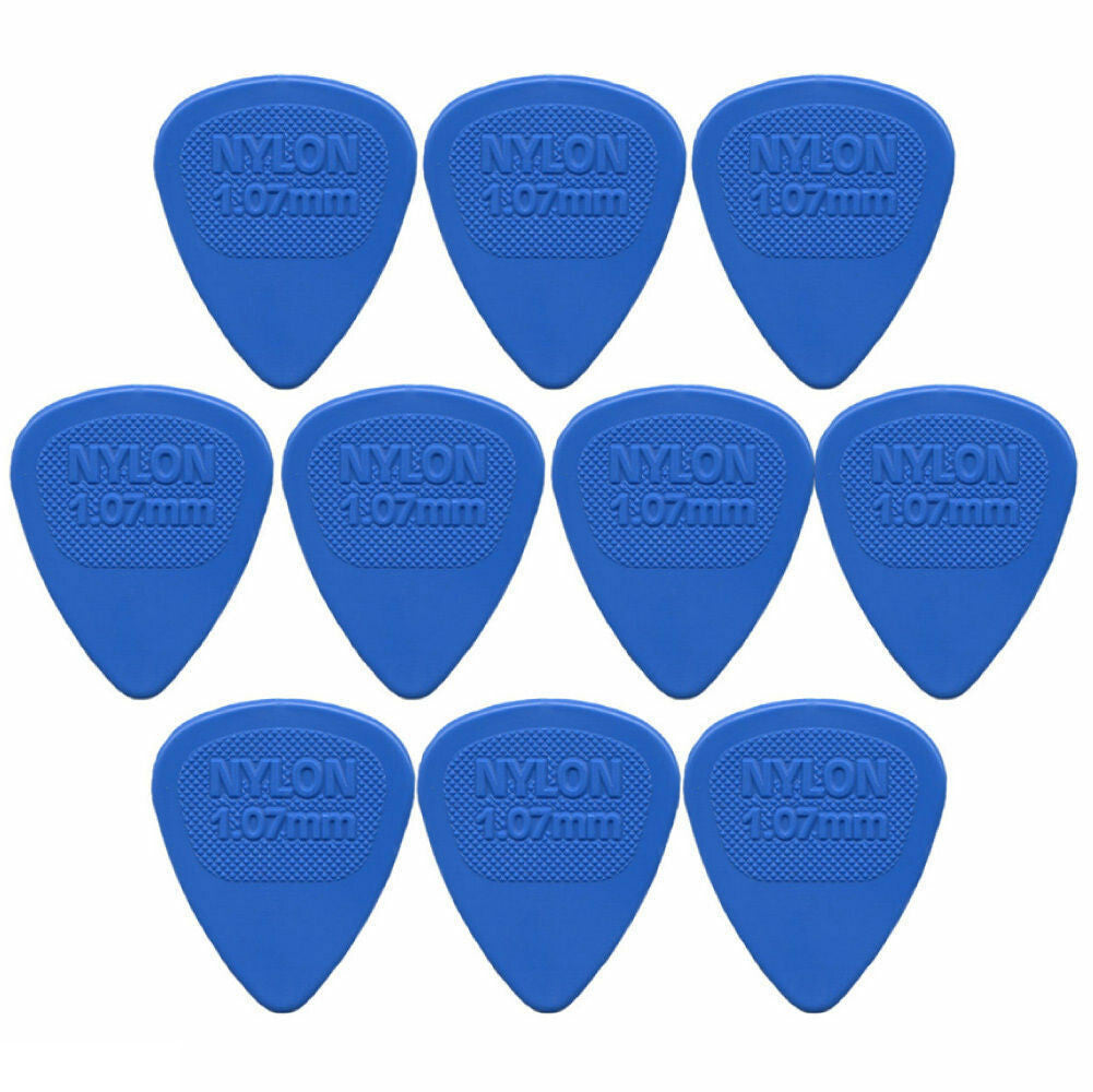 10 x Dunlop Midi Standard 1.07MM Gauge Guitar Picks 443R Blue