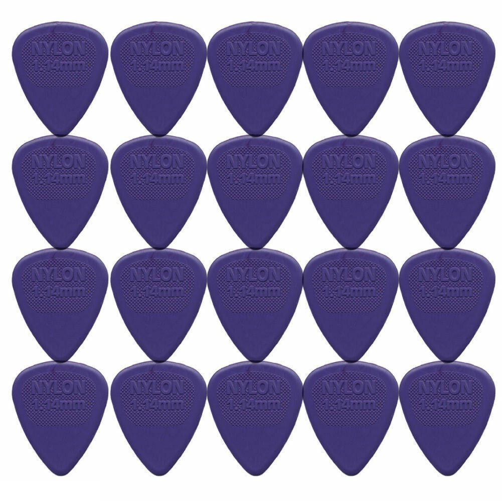 20 x Dunlop Midi Standard 1.14MM Gauge Guitar Picks 443R Purple