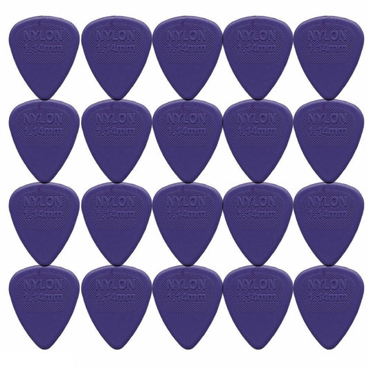 20 x Dunlop Midi Standard 1.14MM Gauge Guitar Picks 443R Purple