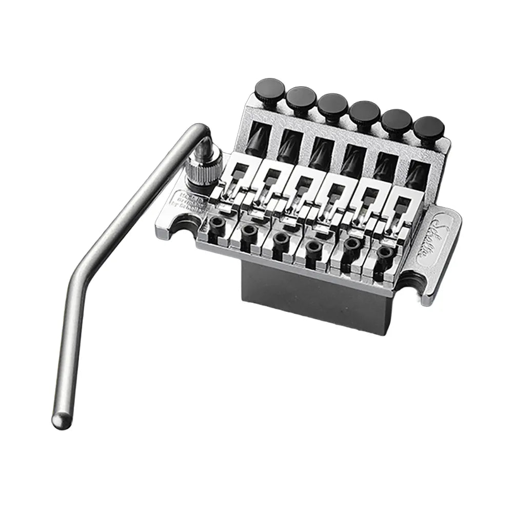 Schaller FR Tremolo System Chrome 13020237.02, 12" Radius, Includes Exchangeable Knife Edges and Saddles, Special Studs for Mounting