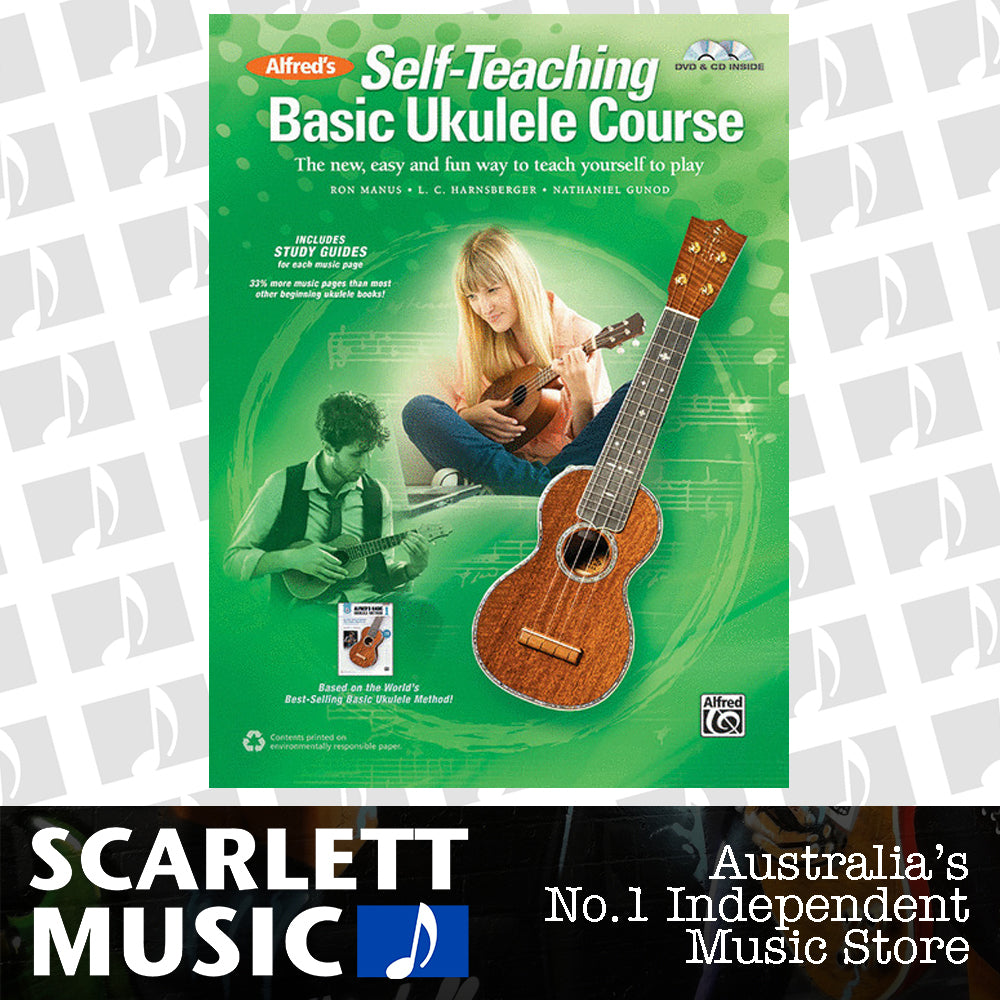 Alfred's Self-Teaching Basic Ukulele Course Book and CD and DVD — view 2