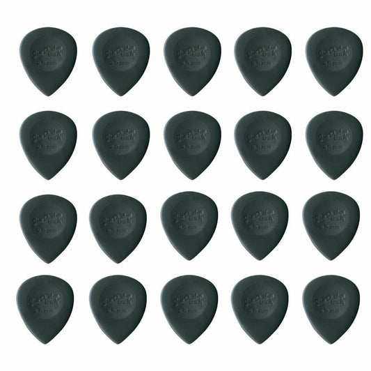 20 x Dunlop Nylon Big Stubby 2.00MM Gauge Guitar Picks 445R Grey