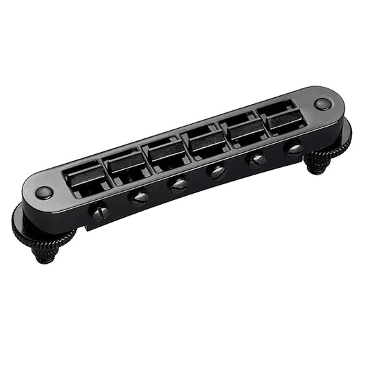 Schaller Black GTM Tune-o-matic Guitar Bridge for Les Paul Type Guitars