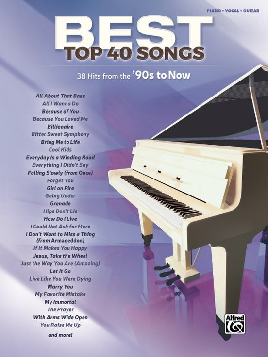 Top 40 Songs 90s to Now PVG Sheet Music