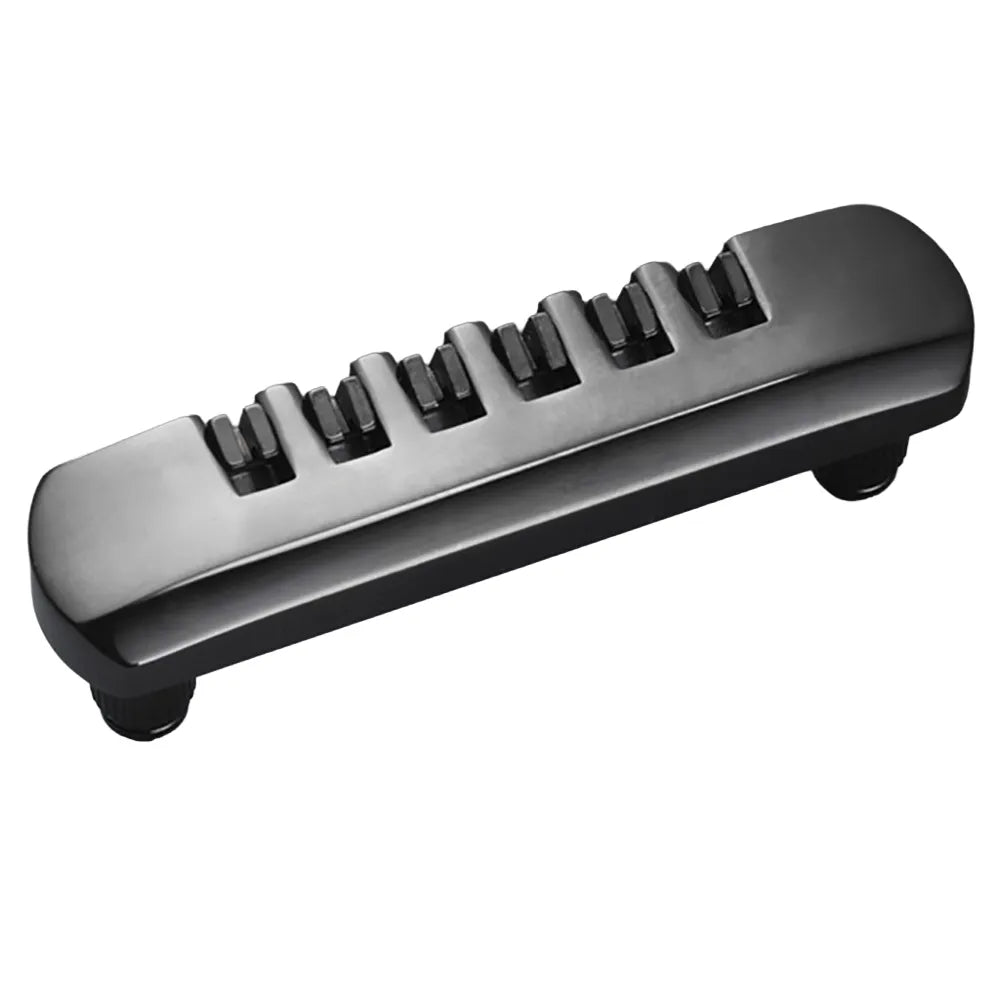 Schaller Stop Tailpiece Black 1491-12060400 for STM and GTM Bridges, 82mm Distance