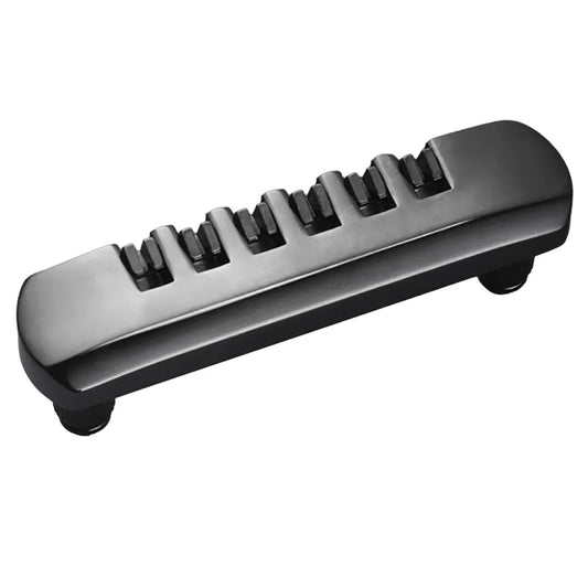 Schaller Stop Tailpiece Black 1491-12060400 for STM and GTM Bridges, 82mm Distance