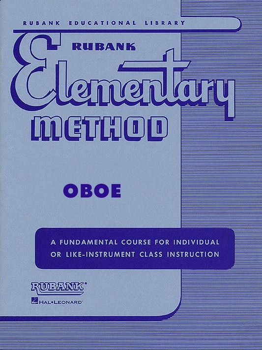 Rubank Elementary Method for Oboe - 48 Pages, Intermediate Band Method