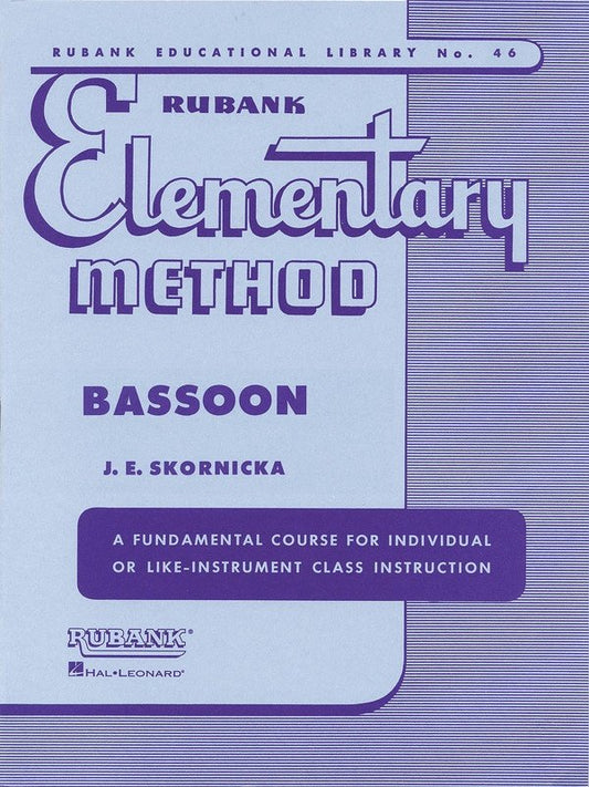Rubank Elementary Method — Bassoon (Rubank Publications)