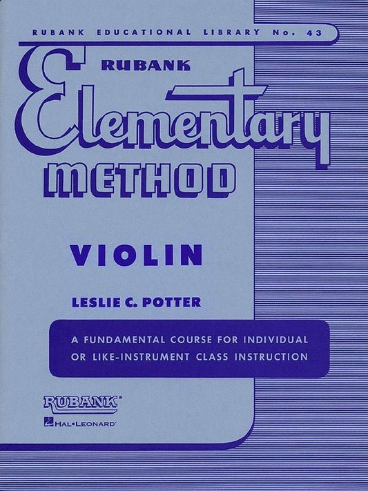 Rubank Elementary Method — Violin (Rubank Publications)