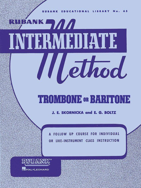 Rubank Intermediate Method Trombone 48 Pages